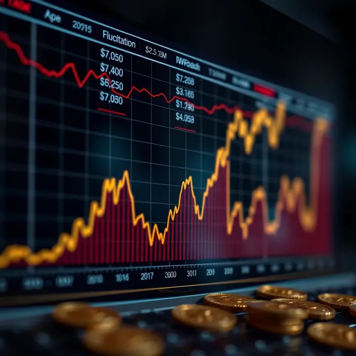Graph showing fluctuations and upward trends in Ape Coin market value over time