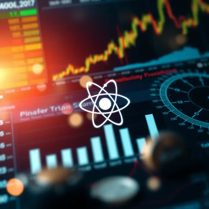 Chart depicting key market influencing factors and their impact on Atom coin value