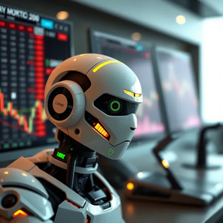 Visual representation of benefits and risks associated with using binary trading bots in financial markets.