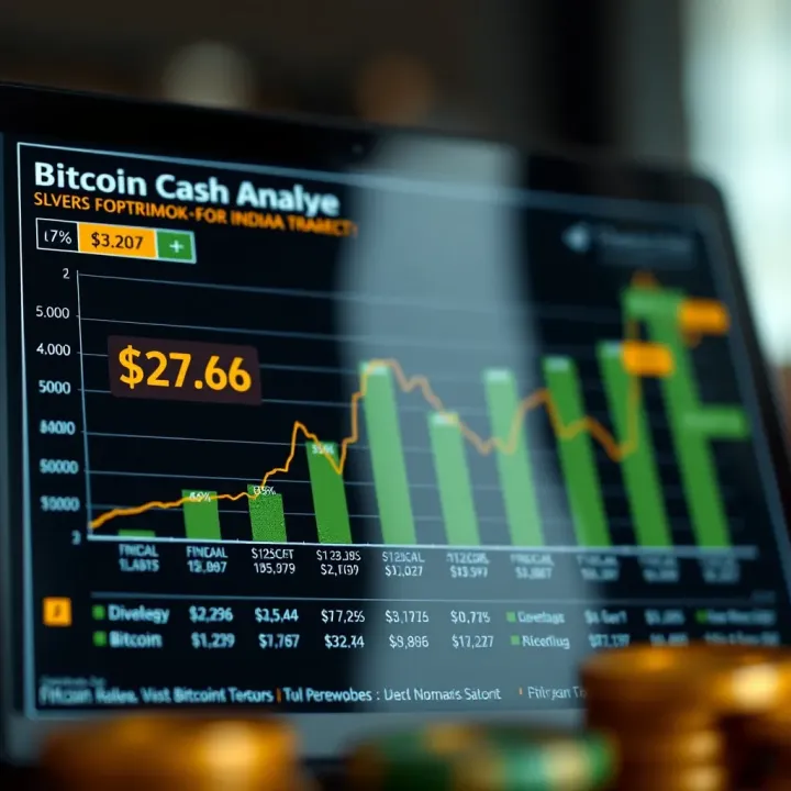 Chart depicting factors influencing Bitcoin Cash value in the Indian market