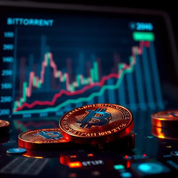 Graph depicting the projected growth and potential market trends of Bittorrent Coin over the next two decades