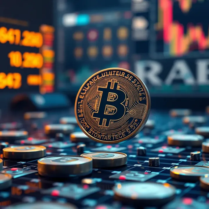 Visualization of blockchain technology advancements and factors influencing cryptocurrency valuations