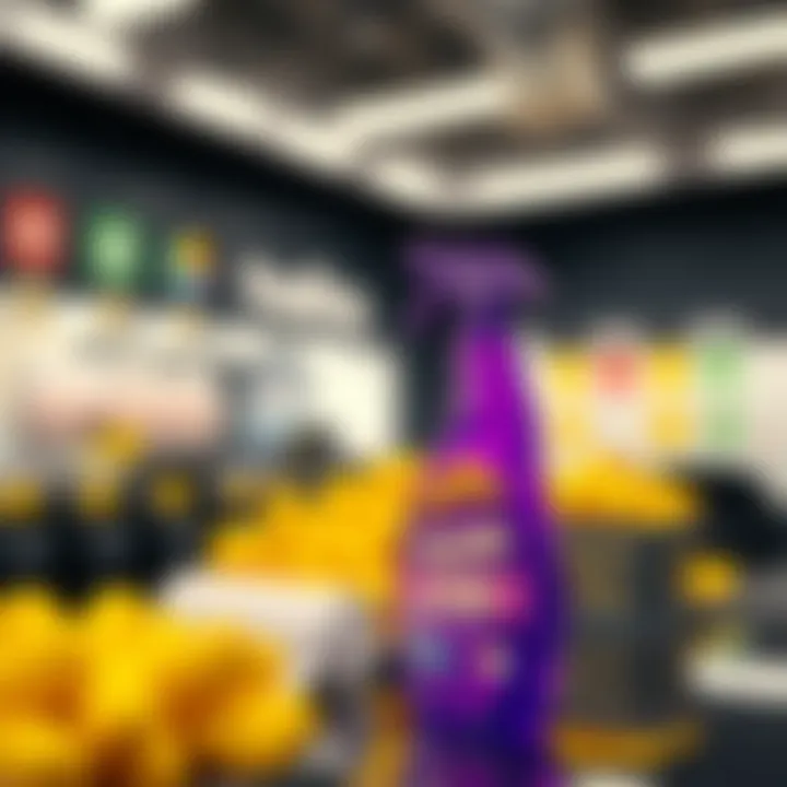 Innovative purple-colored cleaning product concept