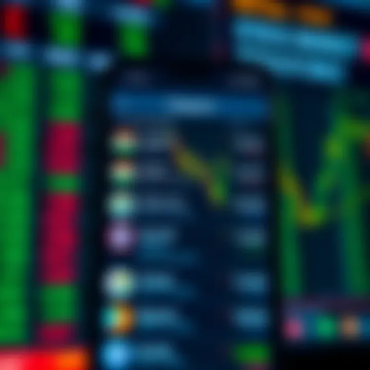 Telegram app interface showing a variety of Indian stock market channels and their latest updates
