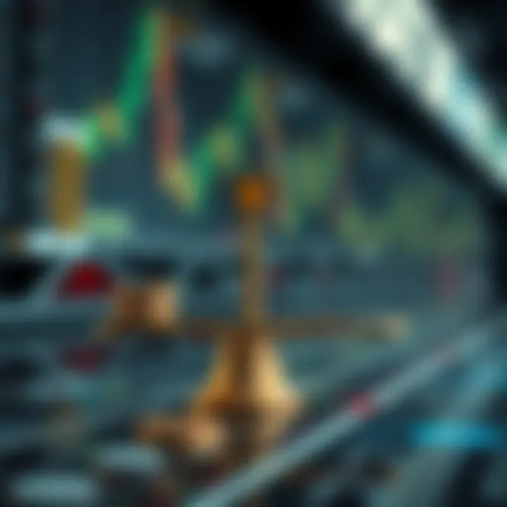 Illustration of risk and reward balance in binary trading with strategy elements
