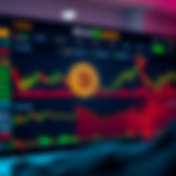 Dashboard interface showcasing live cryptocurrency trading charts and performance metrics