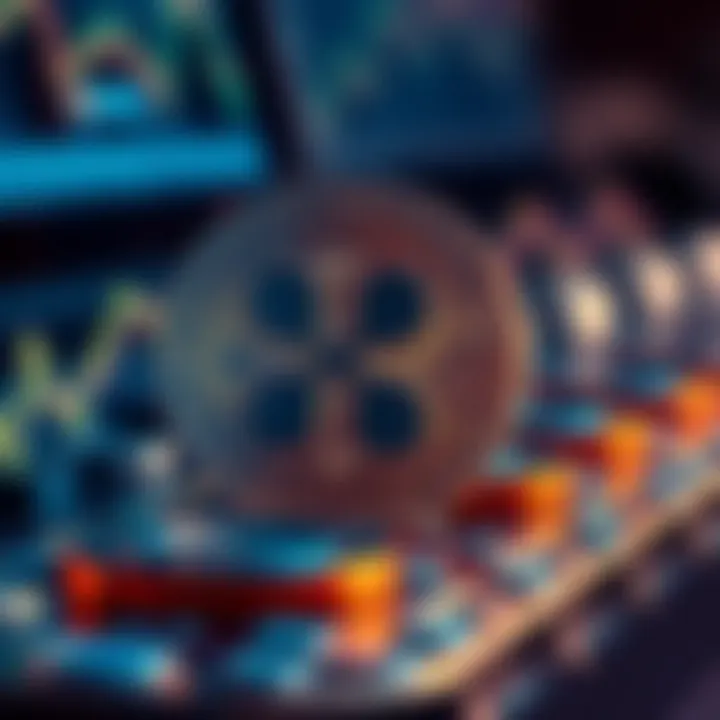 Visual representation of blockchain technology and regulatory elements affecting Ripple coin