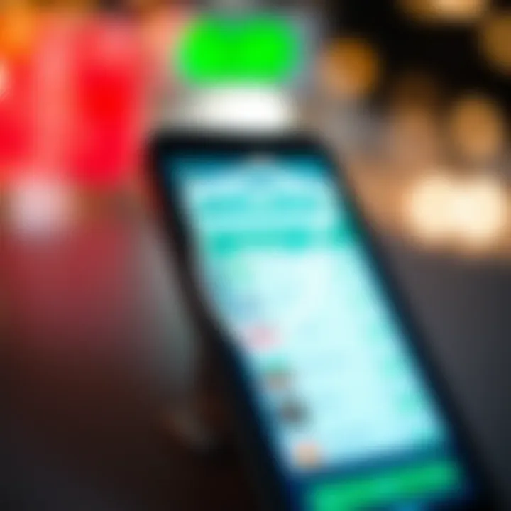 Security shield symbol overlaid on a smartphone displaying a trading app with Indian currency symbols