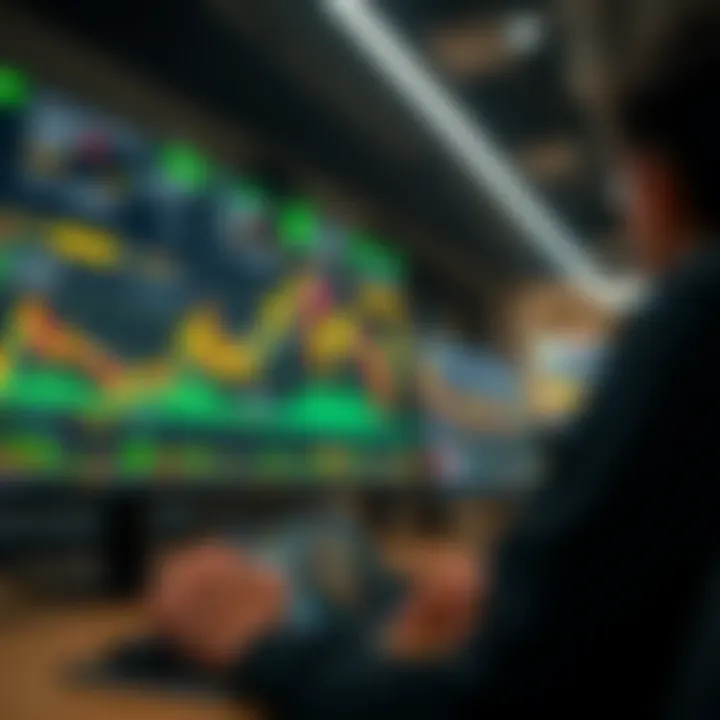 User-friendly Binance platform displaying cryptocurrency charts and active trades