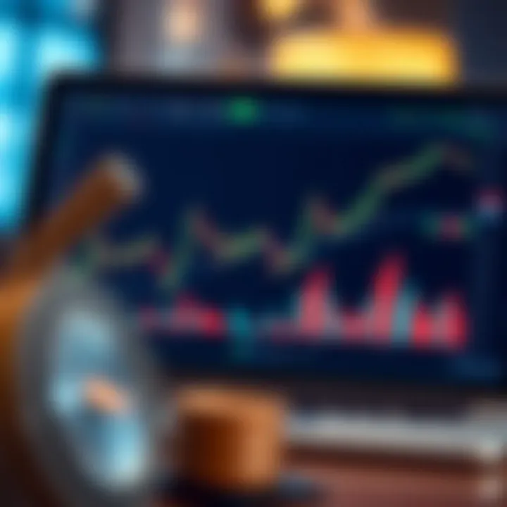 Growth Trends Analysis in Demo Trading Accounts Graph showing growth trends and analysis in a risk-free virtual trading account