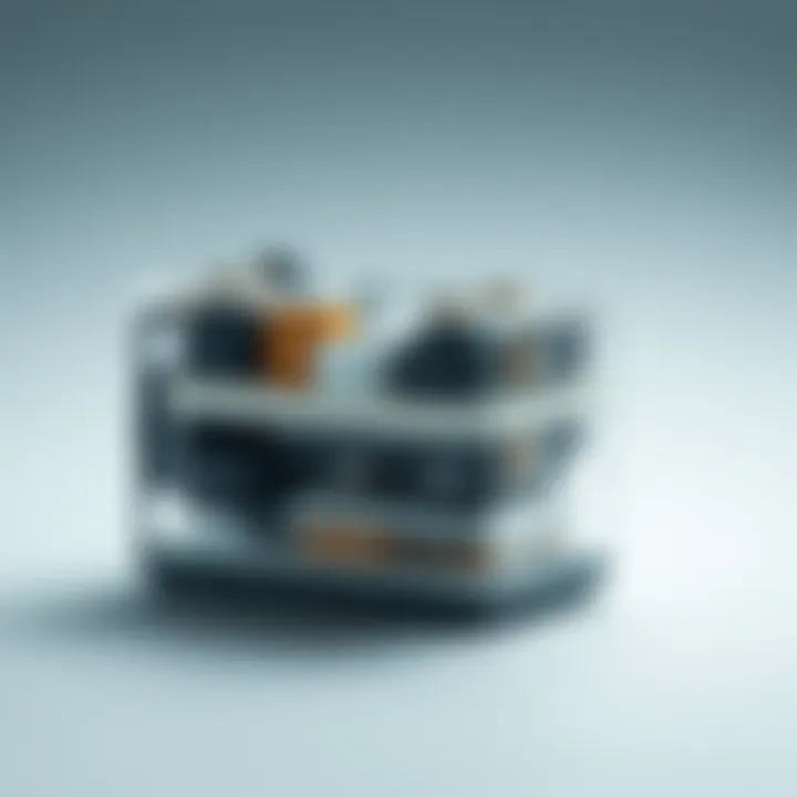 Cross-section of a lithium-ion battery showing internal layers and components used in electric vehicles