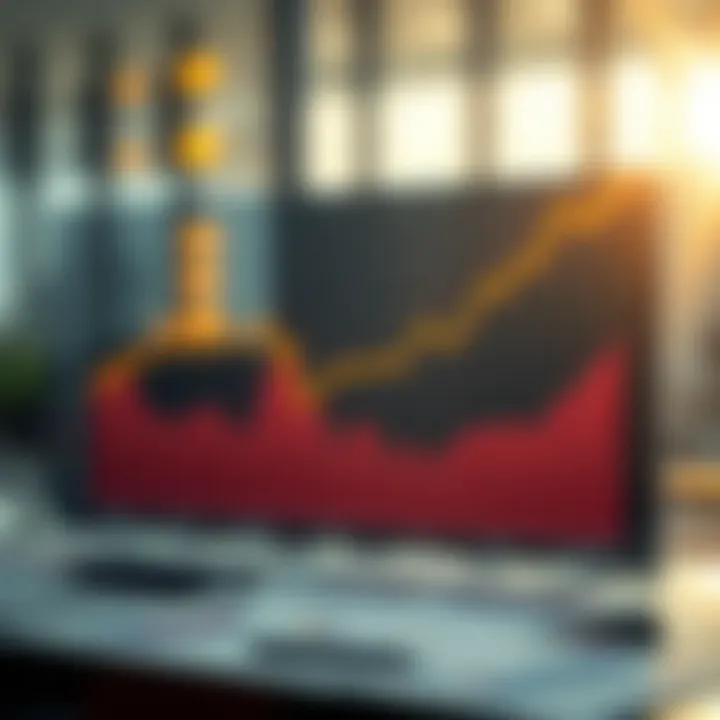 Graph showing the projected growth trends of a major energy and telecommunications conglomerate over a decade