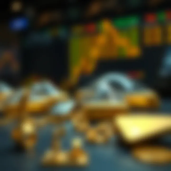 Conceptual illustration of investment strategies and market outlook for gold in India