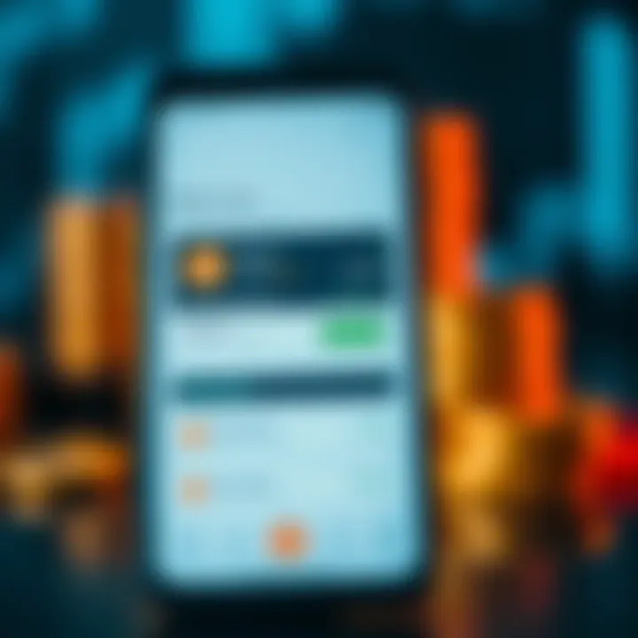 Digital wallet interface showing Bitcoin balance and sell options on a smartphone screen