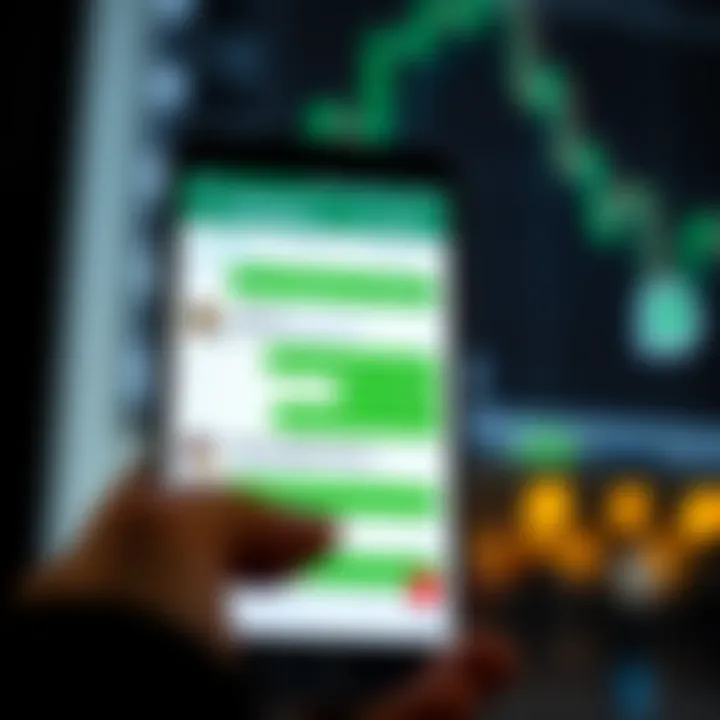 Smartphone screen displaying a secure WhatsApp chat interface focused on cryptocurrency conversations