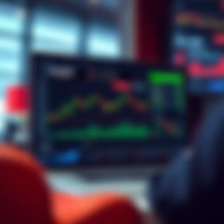 Pocket Option Trading Platform Interface with Market Charts User interface of Pocket Option platform showing various trading instruments and live market charts