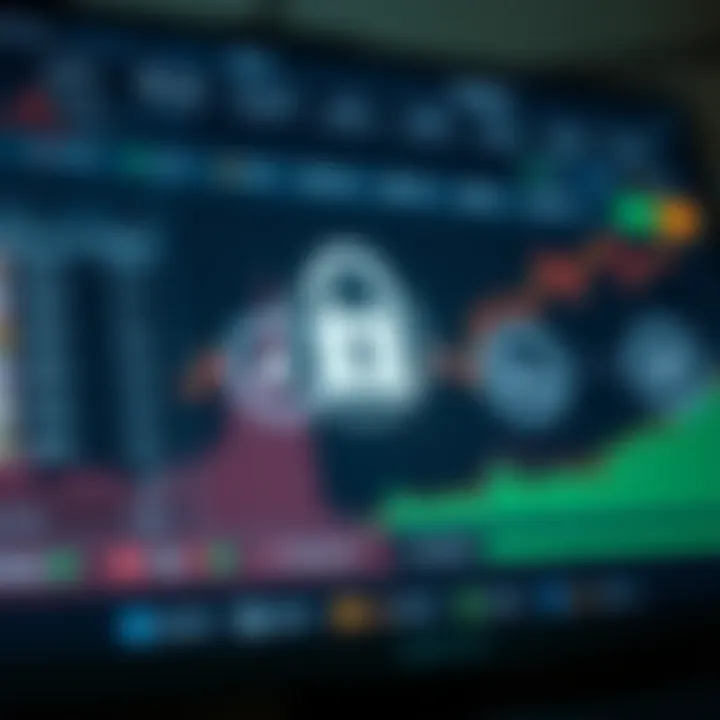 Digital trading platform interface showcasing security features and regulatory badges