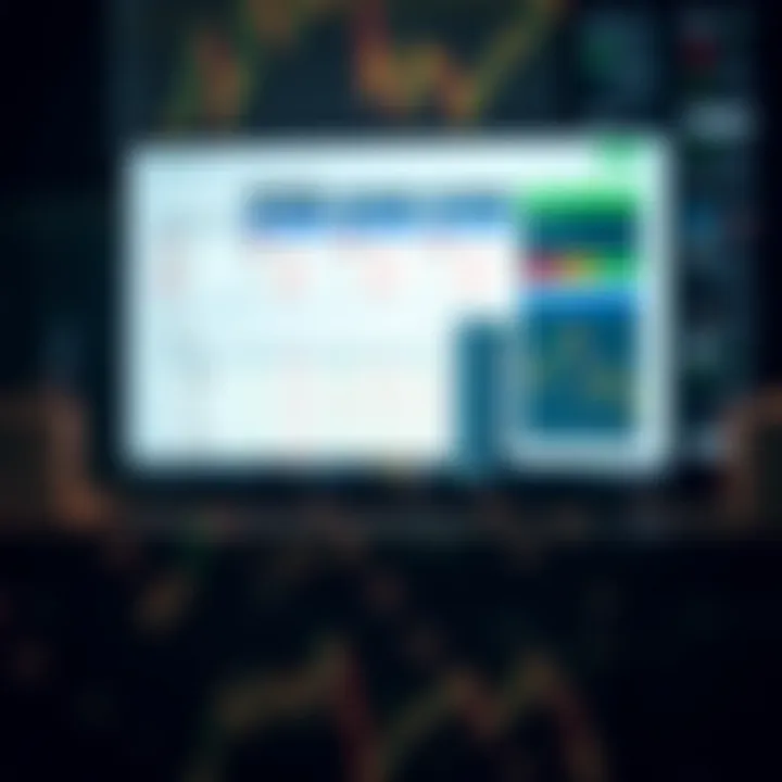 Dashboard displaying trading options and account management tools on Qutex platform