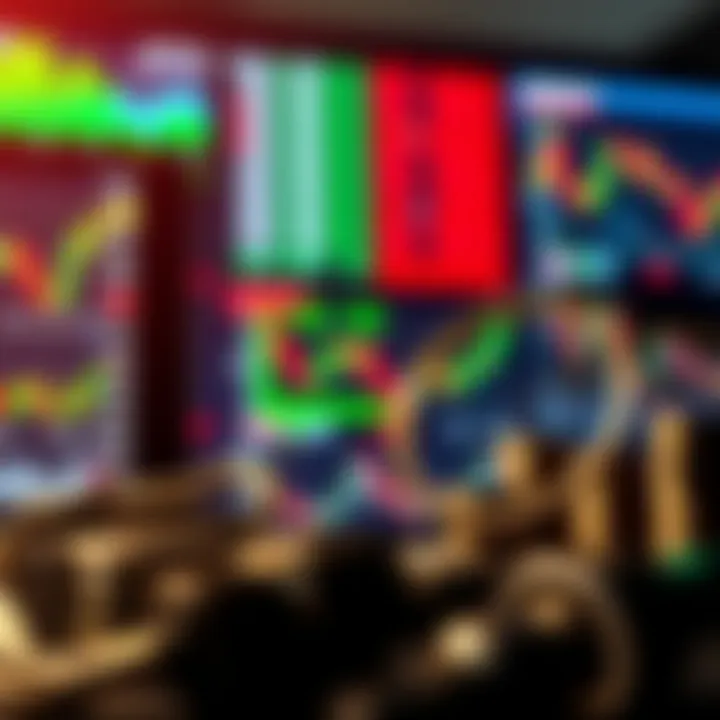 Visual representation of diverse financial instruments offered by QxBroker including forex, stocks, and commodities