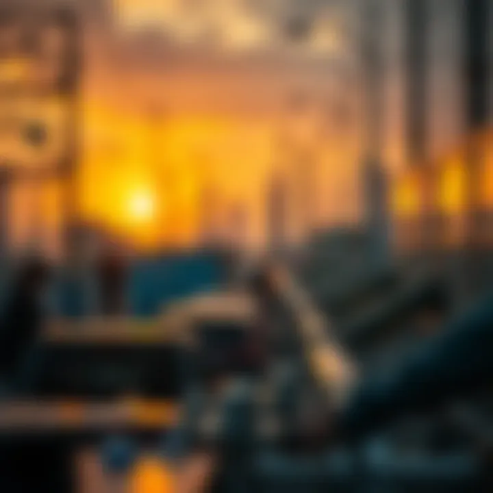 Visual representation of sector trends and external factors impacting Reliance Industries' market valuation