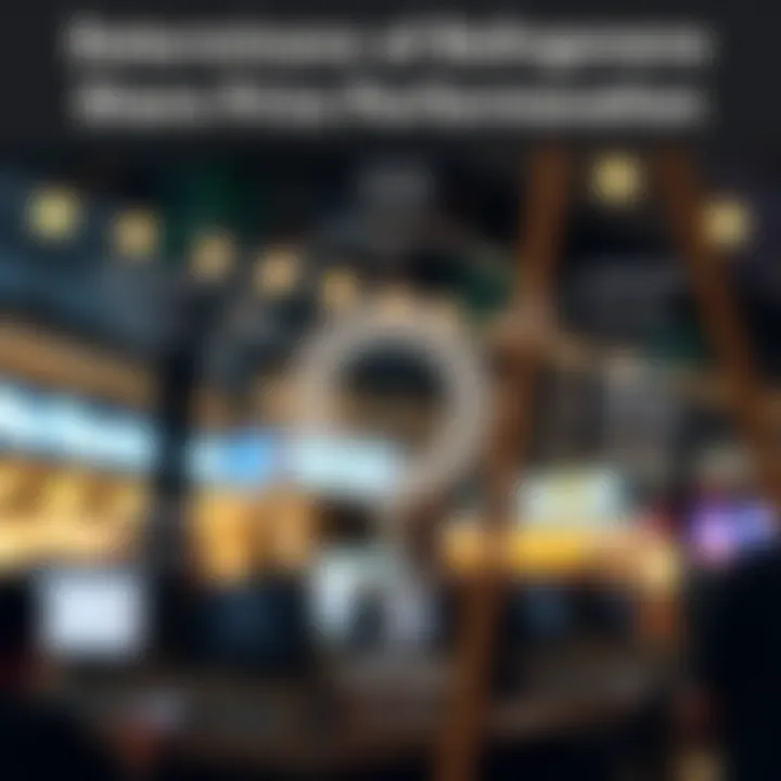 Diagram illustrating key factors influencing stock performance including market position, economic conditions, and sector challenges