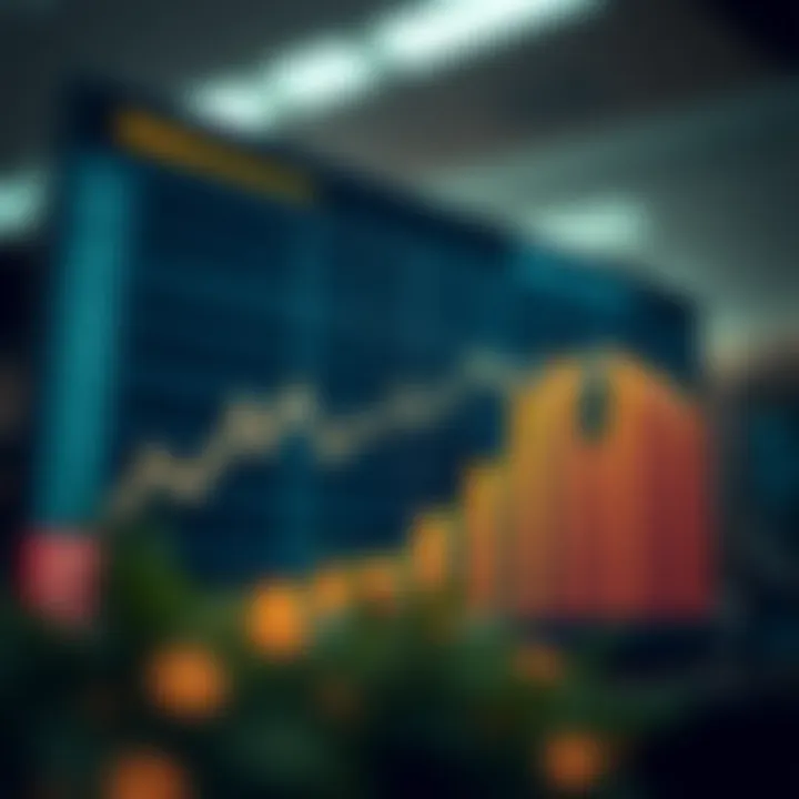 Graph depicting financial growth trends and future projections for Reliance Industries in the Indian market