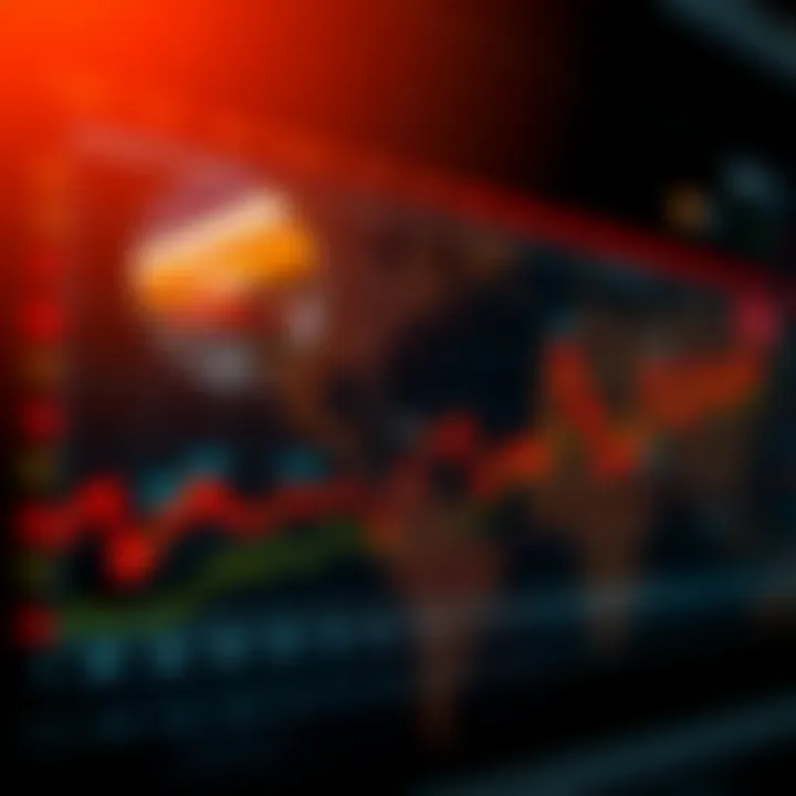 Graph showing fluctuations in crude oil prices influenced by market data and global events