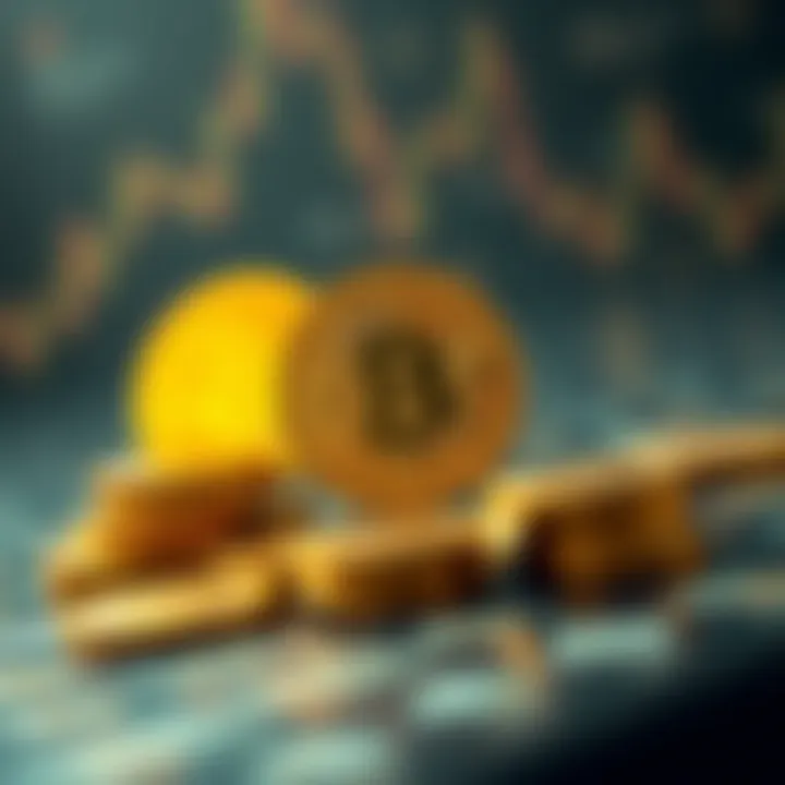 Conceptual illustration of non-fungible tokens with unique digital art and secure ownership markers