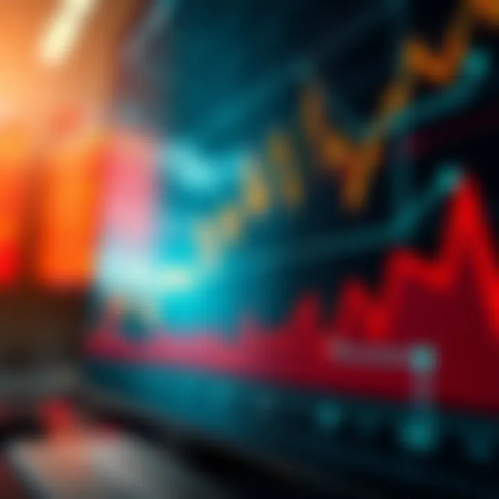 Graph illustrating artificial trading volumes and price manipulation patterns in stock market