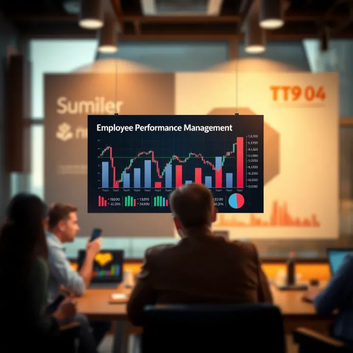 Visual representation of challenges and strategies for effective performance management in organizations