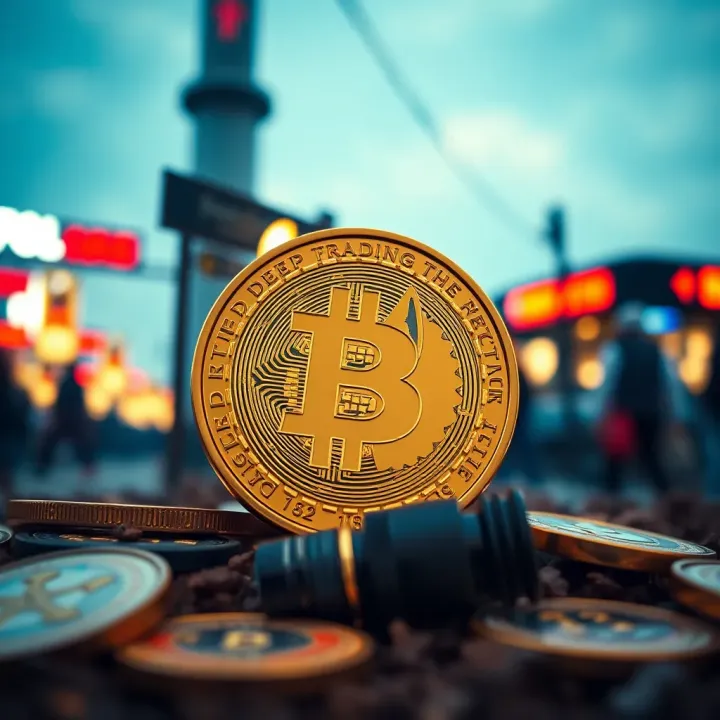 Illustration of factors influencing Dogecoin value including market trends and expert opinions