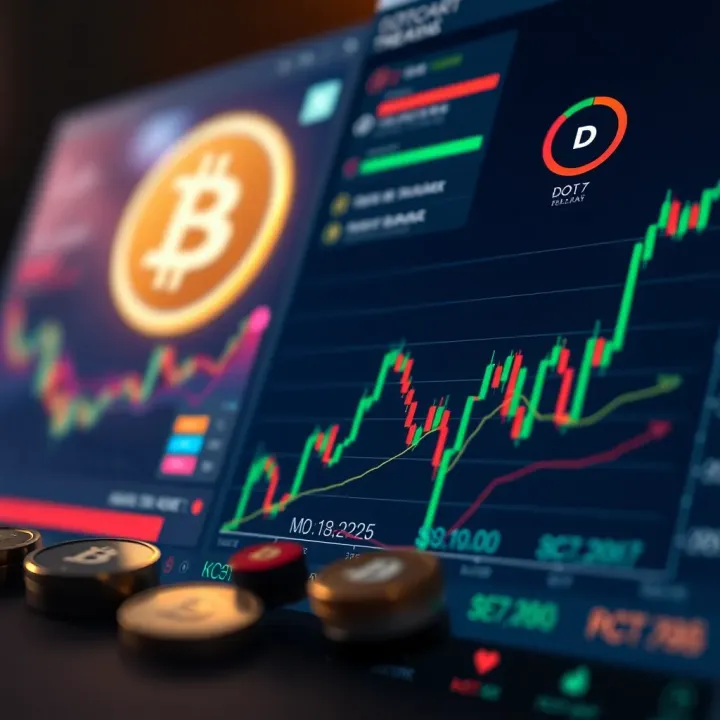 Chart illustrating expert forecasts and potential investment risks associated with DOT cryptocurrency