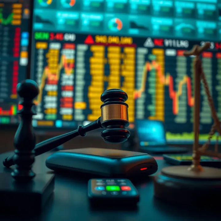 Conceptual depiction of regulatory and legal frameworks addressing dummy trading in financial markets