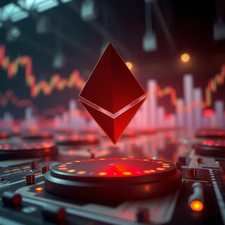 Conceptual illustration of Ethereum Classic blockchain technology and market dynamics
