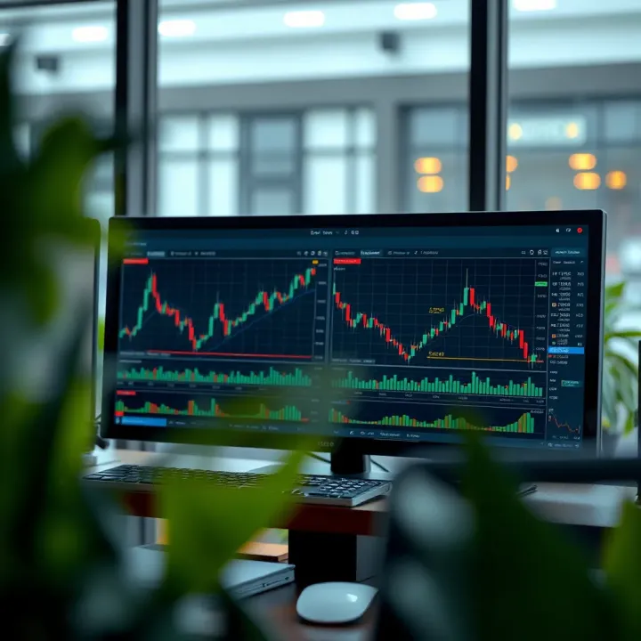 Trading platforms offered by Exness showcasing user-friendly interface and multiple chart options