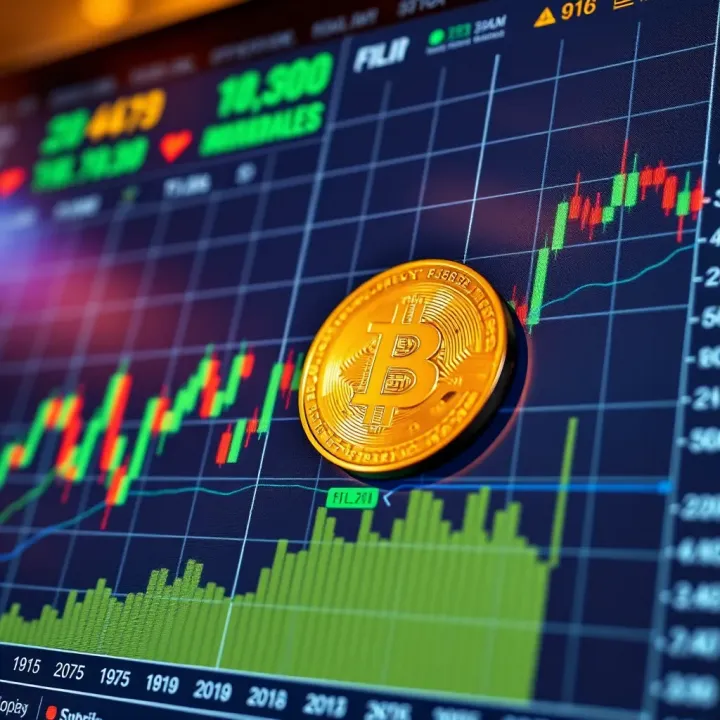 Chart showing FIL cryptocurrency price trends over time with key market indicators