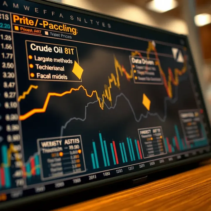 Diagram illustrating different forecasting methods including fundamental, technical, and data-driven models for crude oil prices