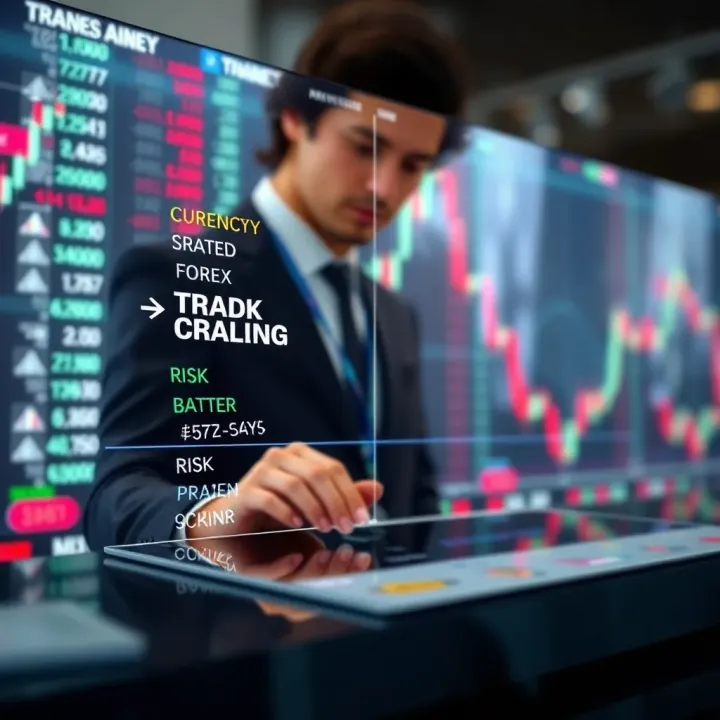 Diagram illustrating key forex trading concepts including currency pairs and risk management