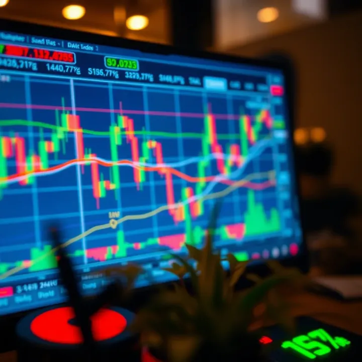 Chart displaying key forex trading strategies with indicators and trend lines