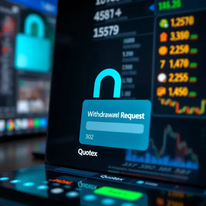 Visual representation of a secure transaction highlighting confirmation of withdrawal request on a digital platform