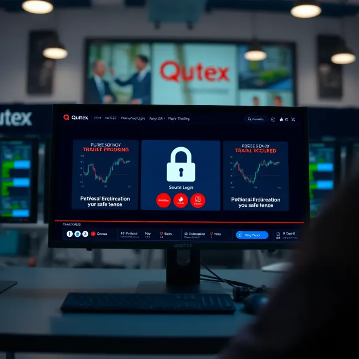 Security Features of Quotex Trading Platform Illustration of secure login and verification features on the Quotex trading platform ensuring safe access