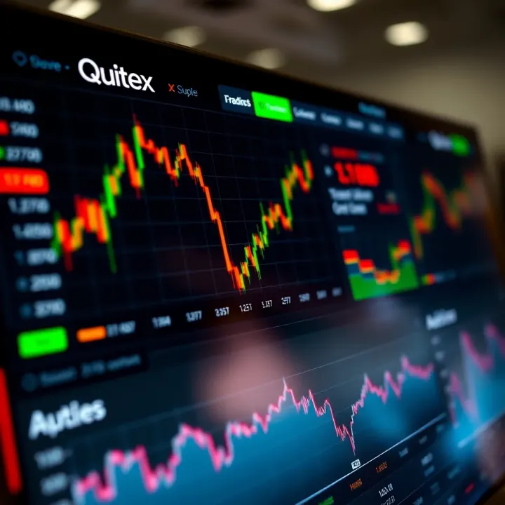 User interface showcasing Quotex trading dashboard with clear charts and options