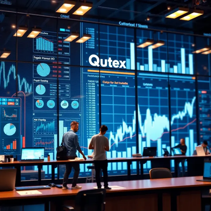 Illustration of diverse industry sectors benefiting from Qutex.com's solutions