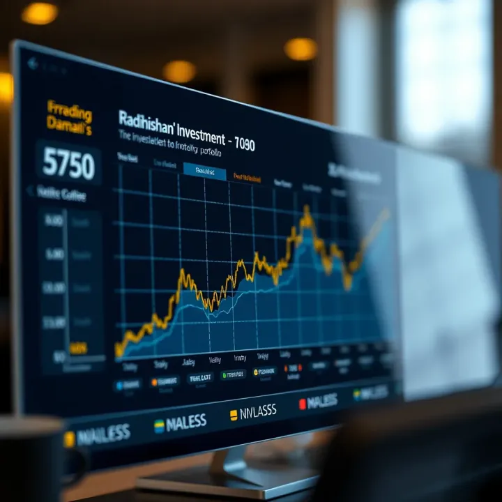 Graph depicting the diverse investment sectors within Radhakishan Damani's portfolio