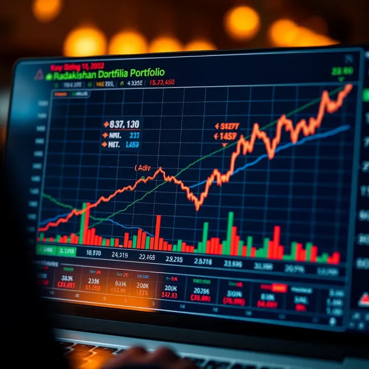 Chart illustrating the performance trends of key stocks held by Radhakishan Damani