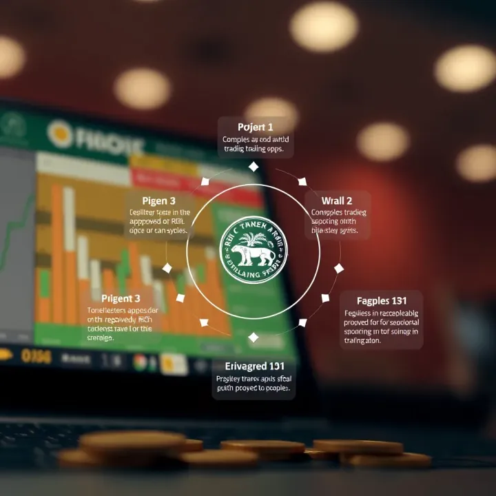 Diagram illustrating the regulatory framework of RBI approved trading apps within the Indian financial system