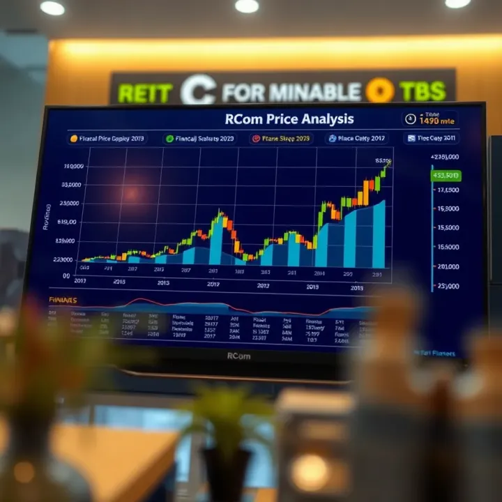Financial Health and Market Influences on RCom Shares Financial chart illustrating key factors affecting company valuation and investment potential