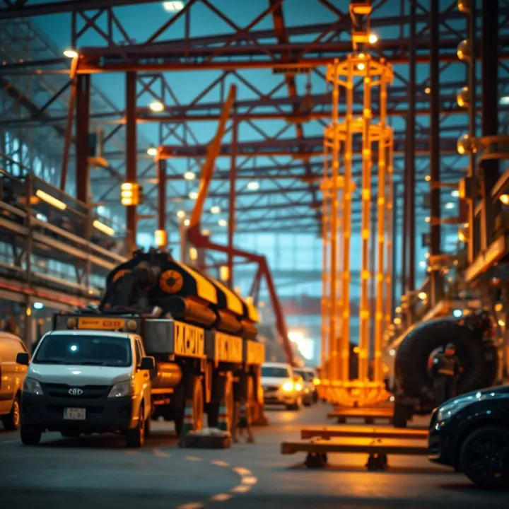 Impact of Technological and Market Developments on Reliance Industries Illustration of industrial and technological advancements influencing corporate growth