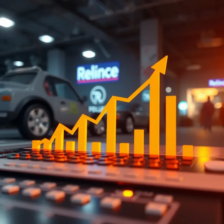 Graph illustrating the projected growth trends of Reliance Power stock in the energy market
