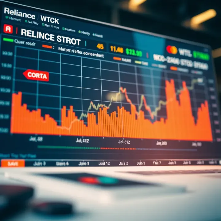 Expert Forecasts and Economic Indicators Impacting Reliance Share Price Chart showing expert forecasts and economic indicators influencing Reliance stock valuation